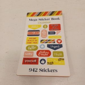 Mega sticker book calendar stickers